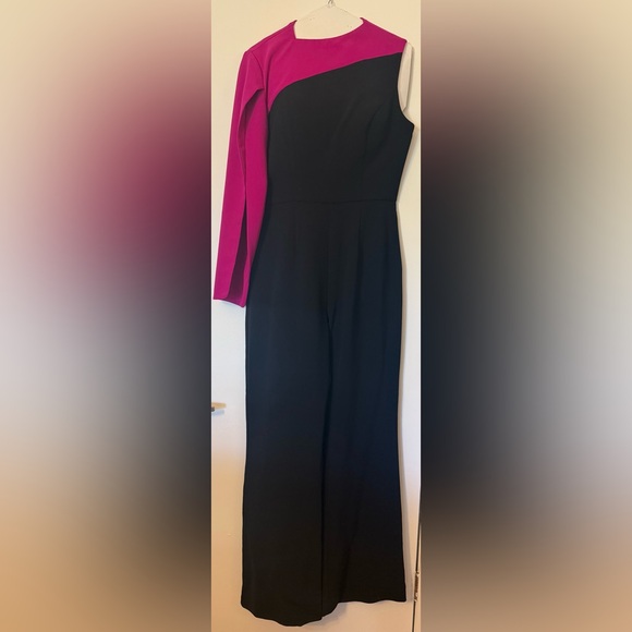 Jovani Black/Fuschia Jumper - Picture 2 of 5